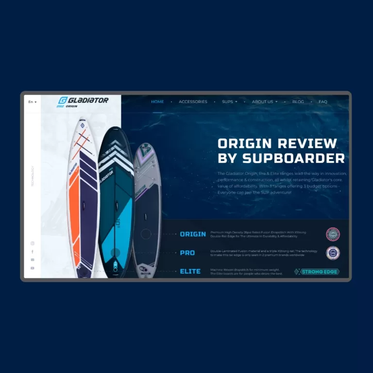Gladiator Paddleboards — Online stores