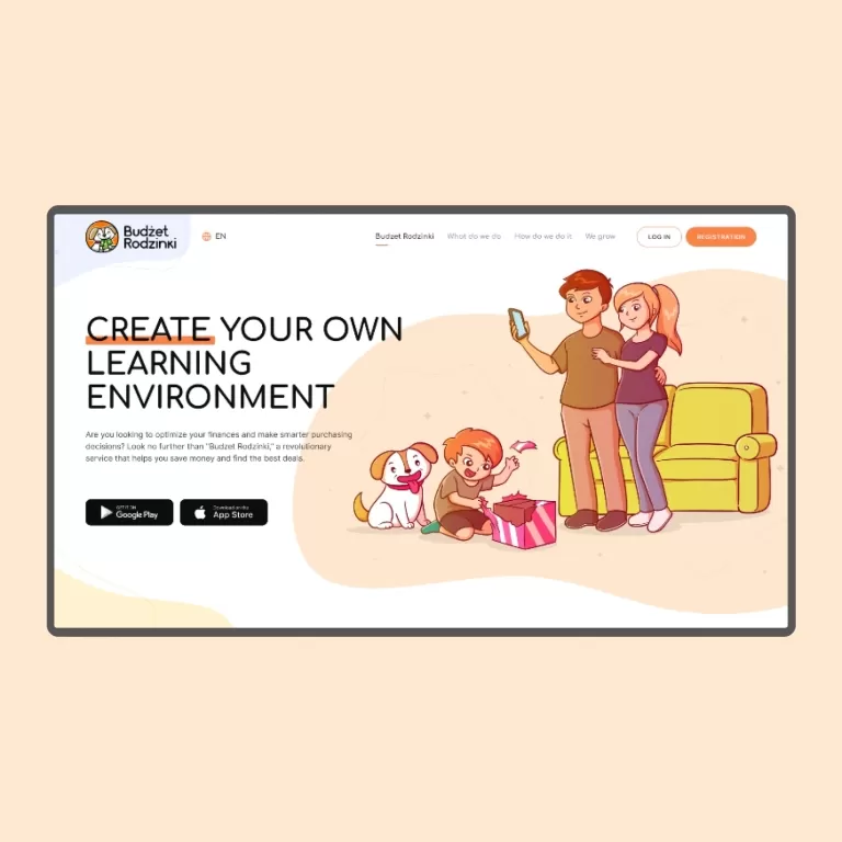 Budzhet Rodzinki — Landing pages