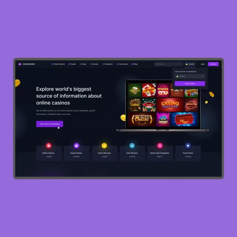 Casinowhere — Corporate sites