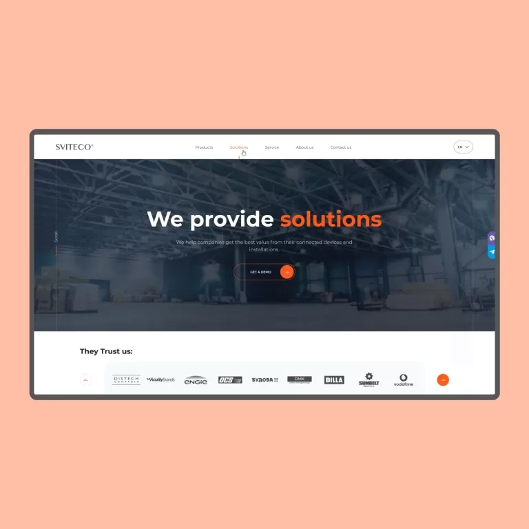 Sviteco — Landing pages