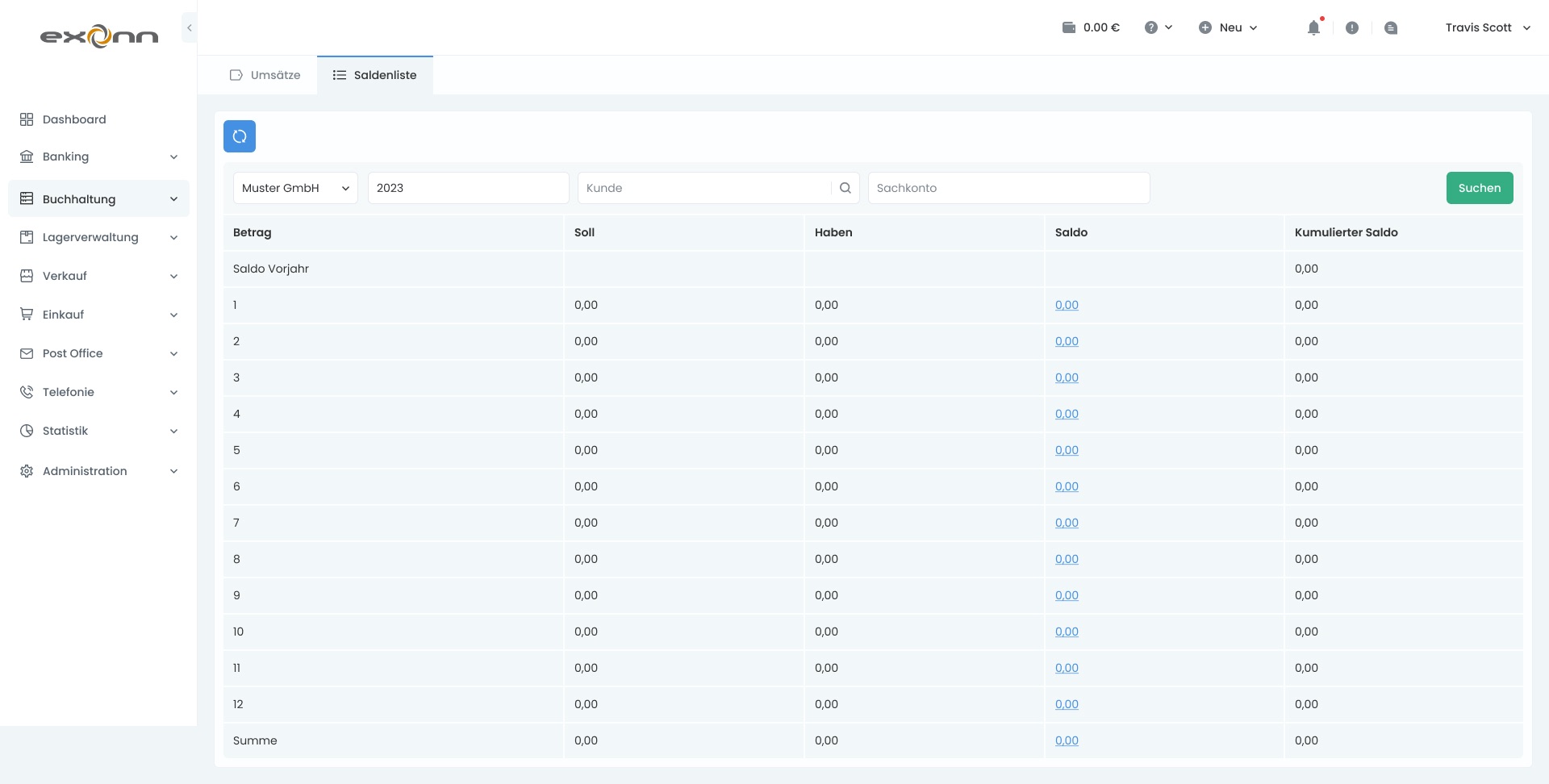 Exonn_04.12_Buchungsbelege_Saldenliste_1.0