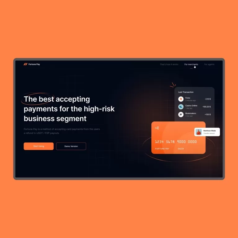 Fortune Pay — Landing pages