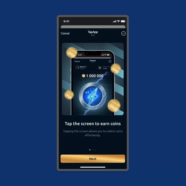 TAP app — Mobile app