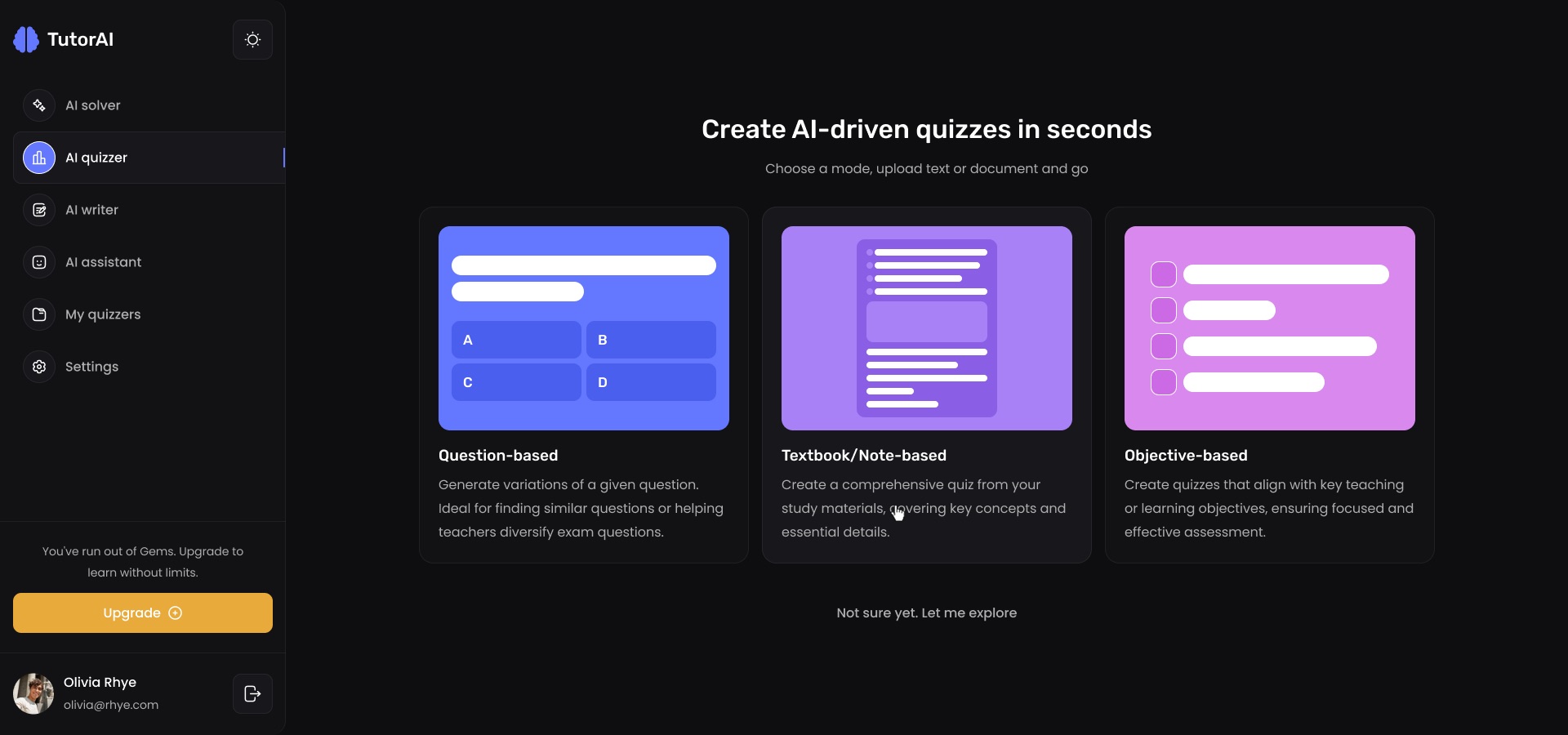 AI quizzer