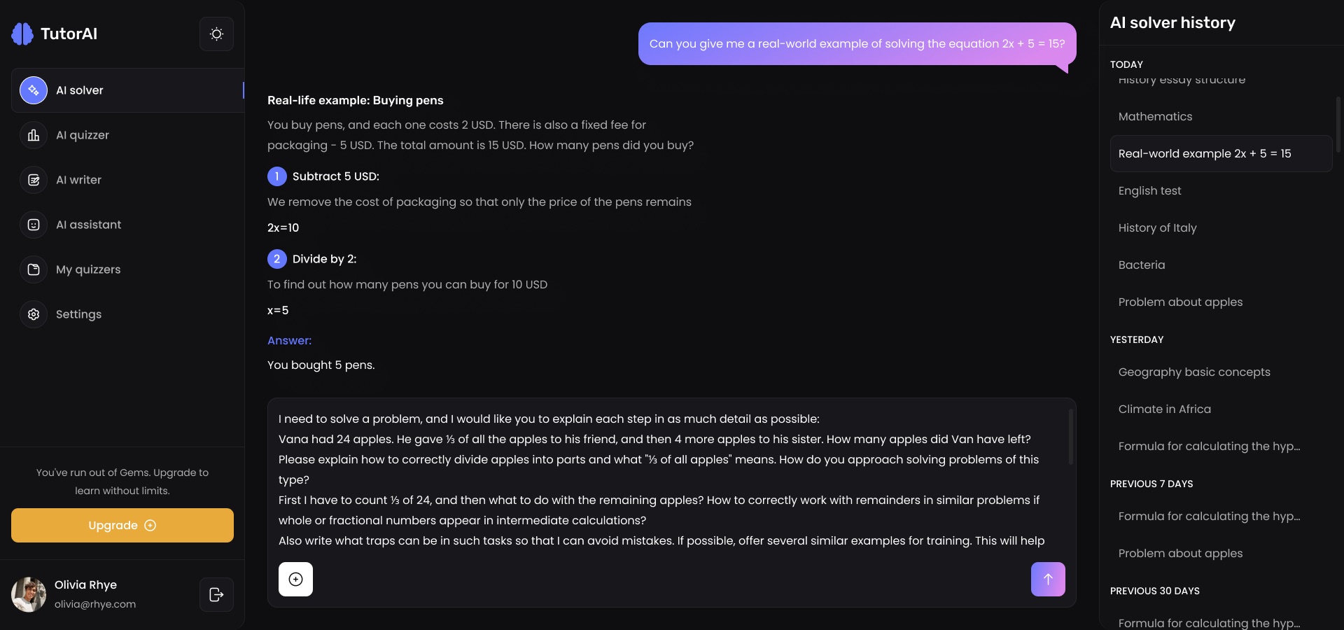 Active chat