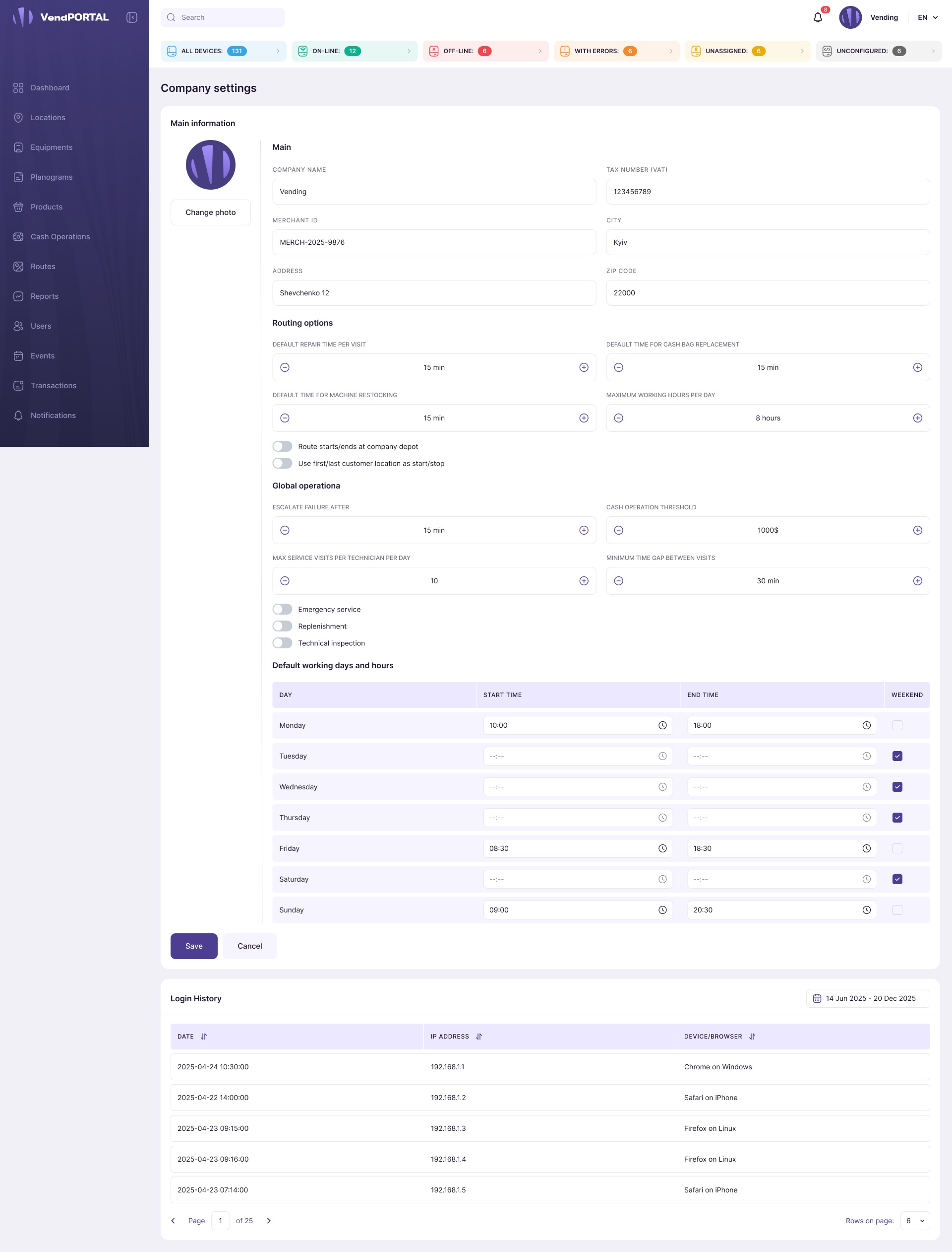 My profile
