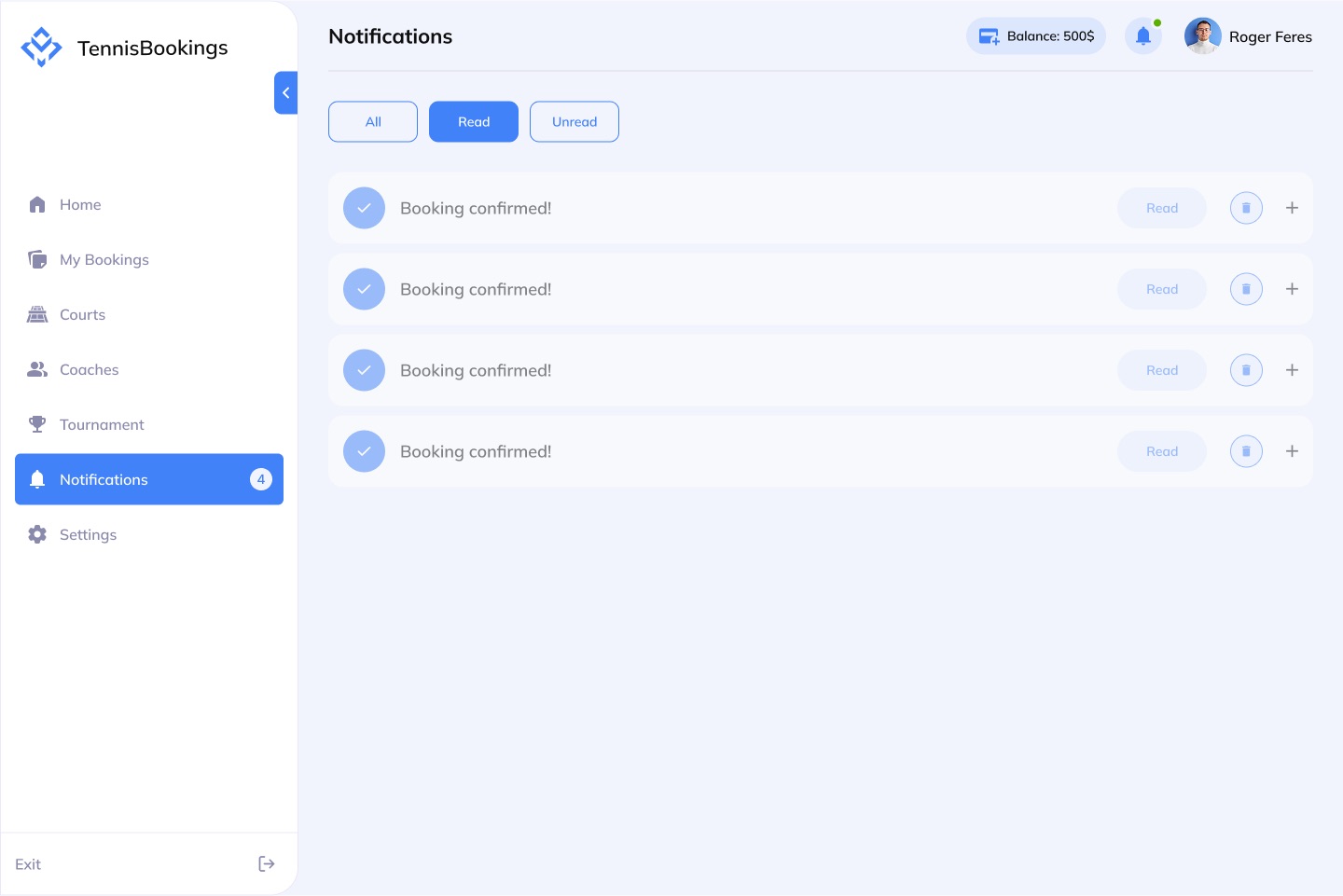 Notifications read
