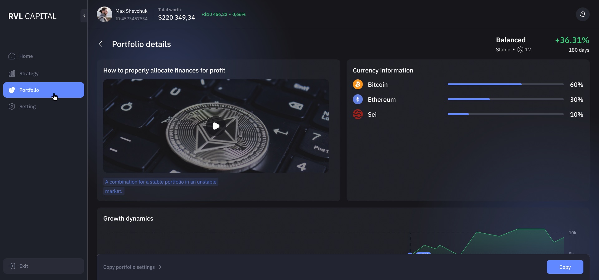 Portfolio details