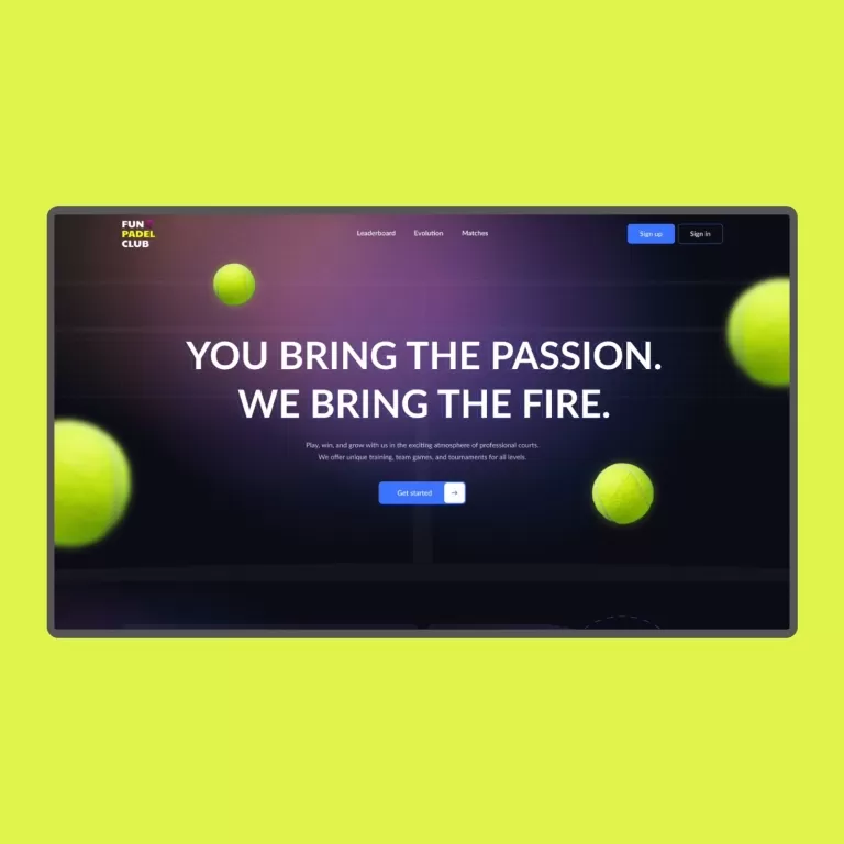 FunPadel — Corporate sites