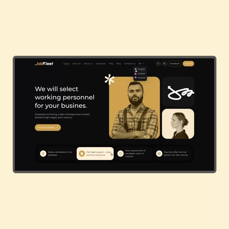 JobFleet — Corporate sites