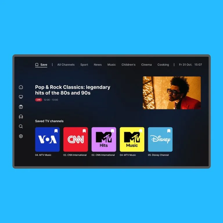 Polixtv TV app — Dashboards